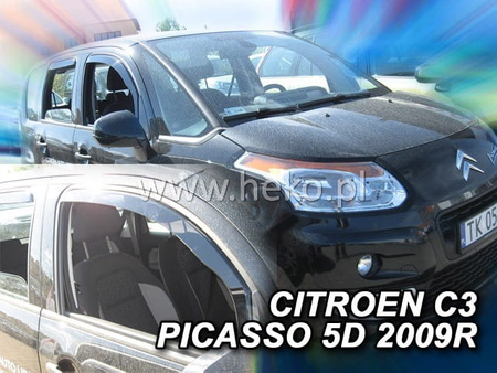 Owiewki przód+tył CITROEN C3 PICASSO  5d 2009r.→(+OT)
