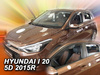 Owiewki przód+tył HYUNDAI i20    II  5d 2015-2020R  (+OT)