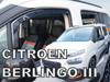 Owiewki przód+tył CITROEN BERLINGO III 5d 2018R→(+OT) LOV (opuszczane tylne szyby)