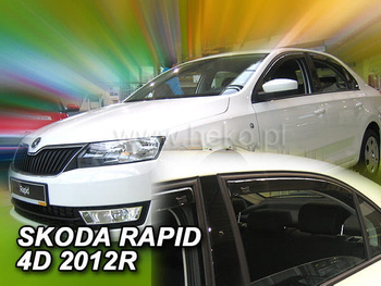 Owiewki przód+tył SKODA RAPID  5D 2012R.→ (+OT) LTB