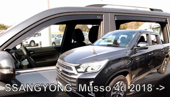 Owiewki przód+tył SSANGYONG MUSSO              4d 2018r  →  (+OT)