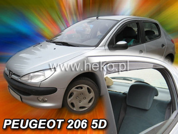 Owiewki przód+tył PEUGEOT 206 5d  1998-2012r.(+OT)