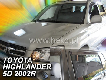 Owiewki przód+tył TOYOTA HIGHLANDER 5D 2001-2007R.(+OT)(wersjaUSA)