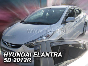 Owiewki przód+tył HYUNDAI ELANTRA (V)              4d  2010-2015r.  (+OT)