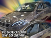 Owiewki przód+tył PEUGEOT 308 II 5D 2014-2021R. (+OT) SW