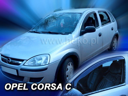 Owiewki przód+tył OPEL CORSA  C  5D 2000 – 2006R (+OT)