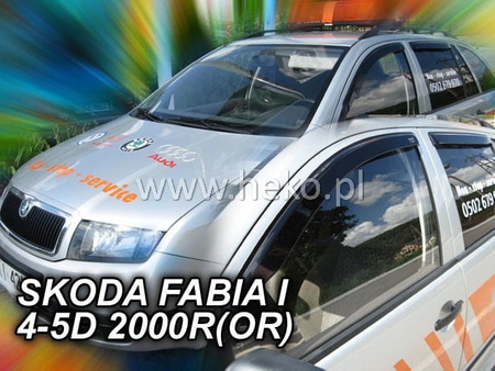 Owiewki przód+tył SKODA FABIA 4d / 5d 1999-2007r.(OR) (+OT)