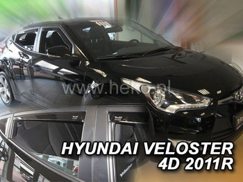 Owiewki przód+tył HYUNDAI VELOSTER        4d 2011R.→(+OT) ( wersja angielska)
