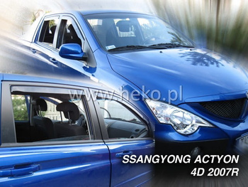 Owiewki przód+tył SSANGYONG ACTYON SPORTS 4D 2007R SSANGYONG KORONDO  III 5D 2011-2019R (+OT)