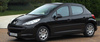 Owiewki przód+tył PEUGEOT 207 5D 2006R→HTB (+OT)
