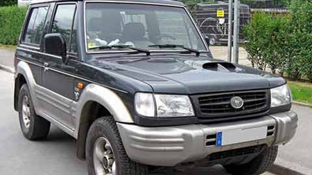Owiewki przód HYUNDAI GALLOPER  3/5d  1998r.→