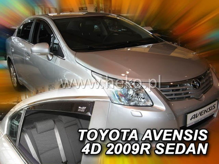 Owiewki przód+tył TOYOTA AVENSIS  III    T27 4d  2009r.→SEDAN (+OT)