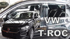 Owiewki przód+tył VW T-Roc    5D 2017R→(+OT)