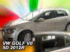 Owiewki przód+tył VW GOLF VII 5d  2012-2020r. (+OT)