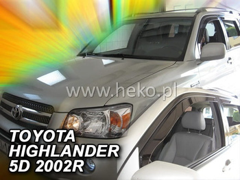 Owiewki przód TOYOTA HIGHLANDER 5D 2001-2007R.(wersjaUSA)