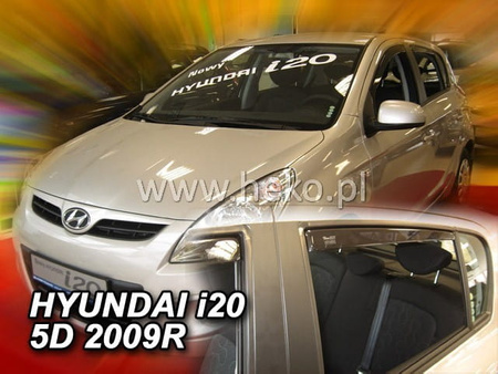 Owiewki przód+tył HYUNDAI i20     I  5d 2008-2015R  (+OT)