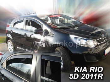 Owiewki przód+tył KIA RIO  III    5d  2011-2017r.  (+OT) htb