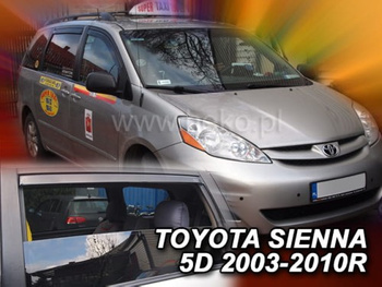 Owiewki przód+tył TOYOTA SIENNA  (II)   5D 2003-2010R (+OT)