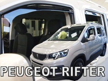 Owiewki przód+tył PEUGEOT RIFTER 5D 2018R→(+OT) LOV (opuszczane tylne szyby)