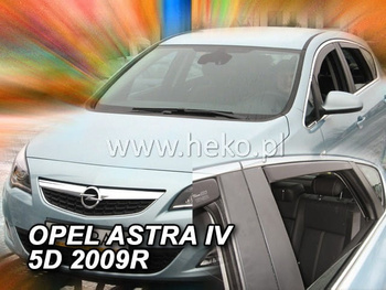 Owiewki przód+tył OPEL ASTRA  IV J  4/5d  2009-2016r.(+OT) HTB.SEDAN