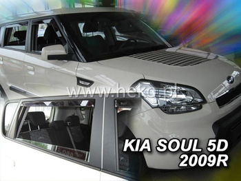 Owiewki przód+tył KIA SOUL I  5d 2009-2014R.→(+OT)