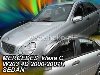 Owiewki przód+tył MERCEDES klasy C, 4d W 203, 2000 – 2007R.(+OT) SEDAN