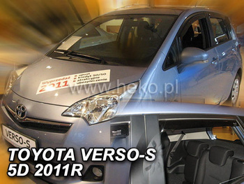 Owiewki przód+tył TOYOTA VERSO-S  5D 2011R.→(+OT)