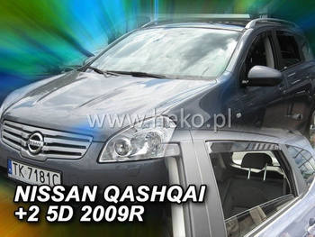 Owiewki przód+tył NISSAN QASHQAI   I  J10  +2    5D 2008-2013R.(+OT)
