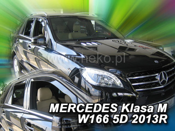 Owiewki przód+tył MERCEDES klasa M              W166 5d 2011-2015r.(+OT)
