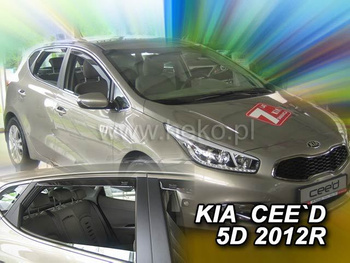 Owiewki przód+tył KIA CEE`D           II    5d  2012-2018R   (+OT)