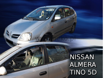 Owiewki przód+tył NISSAN ALMERA TINO  5d  2000-2006r.(+OT)