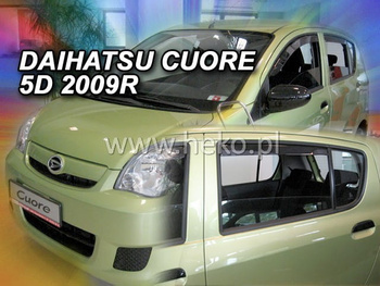 Owiewki przód+tył DAIHATSU COURE VII     5d 2007R.→(+OT)