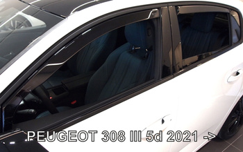 Owiewki przód+tył PEUGEOT 308 II 5D 2021r.  → (+OT)  HTB