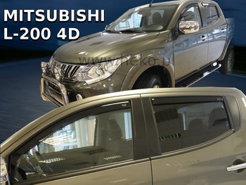 Owiewki przód+tył MITSUBISHI L-200 (V/VI  gen) 4d (double cab) 06.2015r  → (+OT)