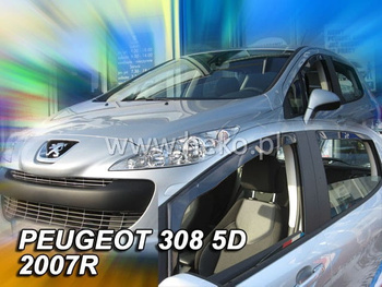 Owiewki przód+tył PEUGEOT 308 I  5D 2007-2013R.  (+OT)