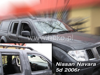 Owiewki przód+tył NISSAN NAVARA/ PICK UP D40 III  4d  2005-2014r. (+OT)
