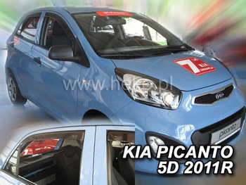 Owiewki przód+tył KIA PICANTO II   5d   2011-2017r.(+OT)