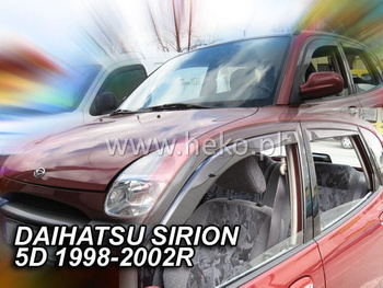 Owiewki przód+tył DAIHATSU SIRION    5d 1998-2005r.(+OT)