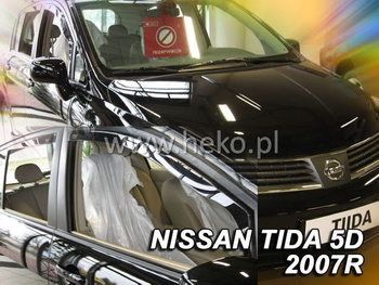 Owiewki przód+tył NISSAN TIDA 4D 2007R → (+OT) (HTB)