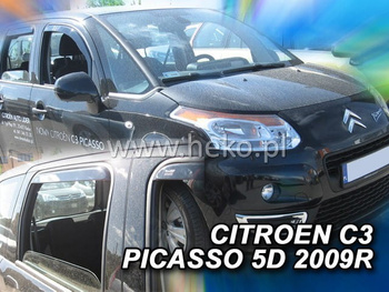 Owiewki przód+tył CITROEN C3 PICASSO  5d 2009r.→(+OT)