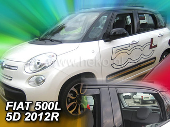 Owiewki przód+tył FIAT 500L    5d 2012R. →(+OT)