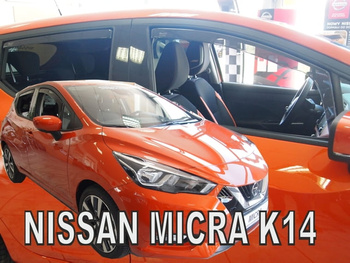 Owiewki przód+tył NISSAN MICRA  K 14, 5d  2017r.→(+OT)