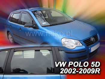 Owiewki przód+tył VW POLO  5d  2002-2009r. (+OT)