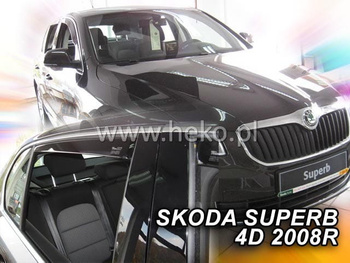 Owiewki przód+tył SKODA SUPERB  II  4D 10/2008-2015 r.(+OT)SEDAN