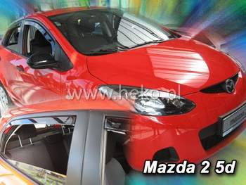 Owiewki przód+tył MAZDA 2  III   5d  2009-2014R. (+OT)