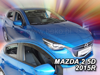 Owiewki przód+tył MAZDA 2  IV  5d  2014R. →(+OT)