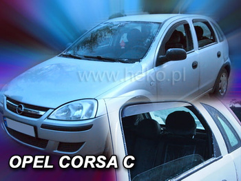Owiewki przód+tył OPEL CORSA  C  5D 2000 – 2006R (+OT)