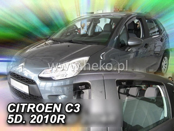 Owiewki przód+tył CITROEN C3  II              5d 2009-2017r.(+OT)